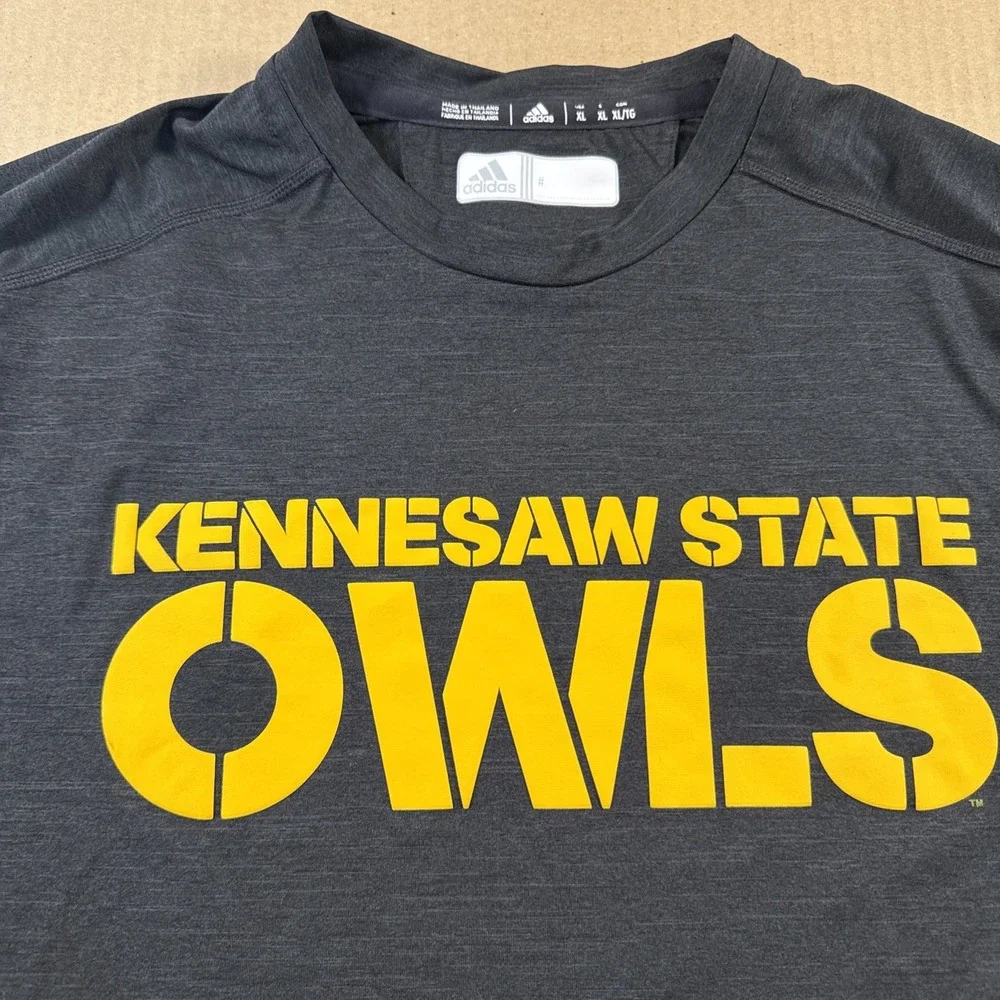 Adidas Kennesaw State KSU Owls T Shirt Men's XL NCAA